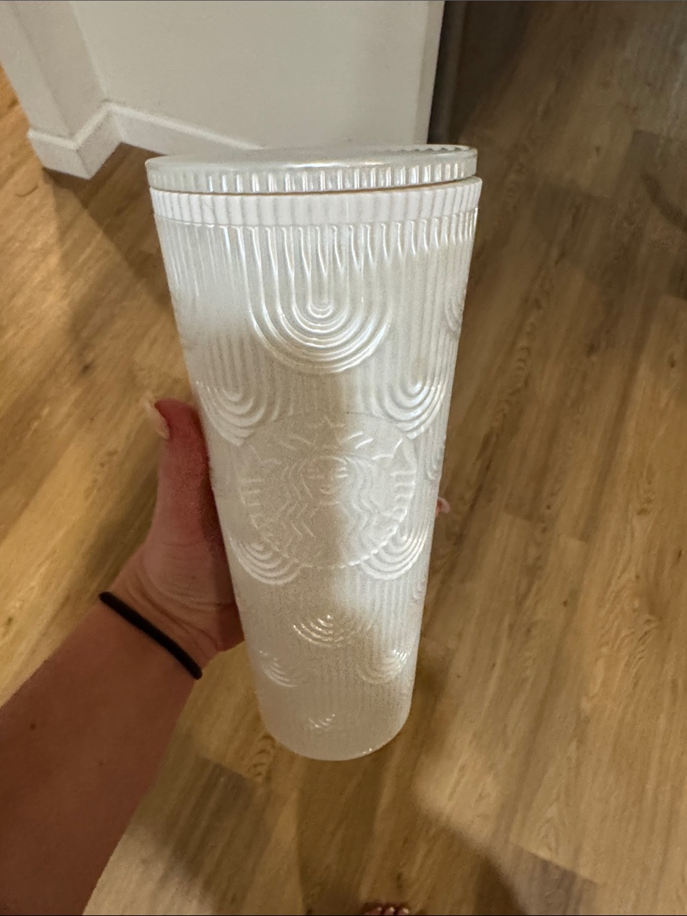 Starbucks White Textured Reusable Tumbler